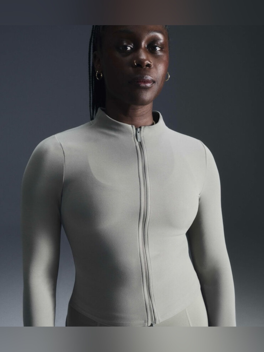 Nike Zenvy
Women's Dri-FIT Full-Zip Long-Sleeve Olive Green Top / Jacket Xl